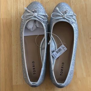 Torrid Silver ballet flats